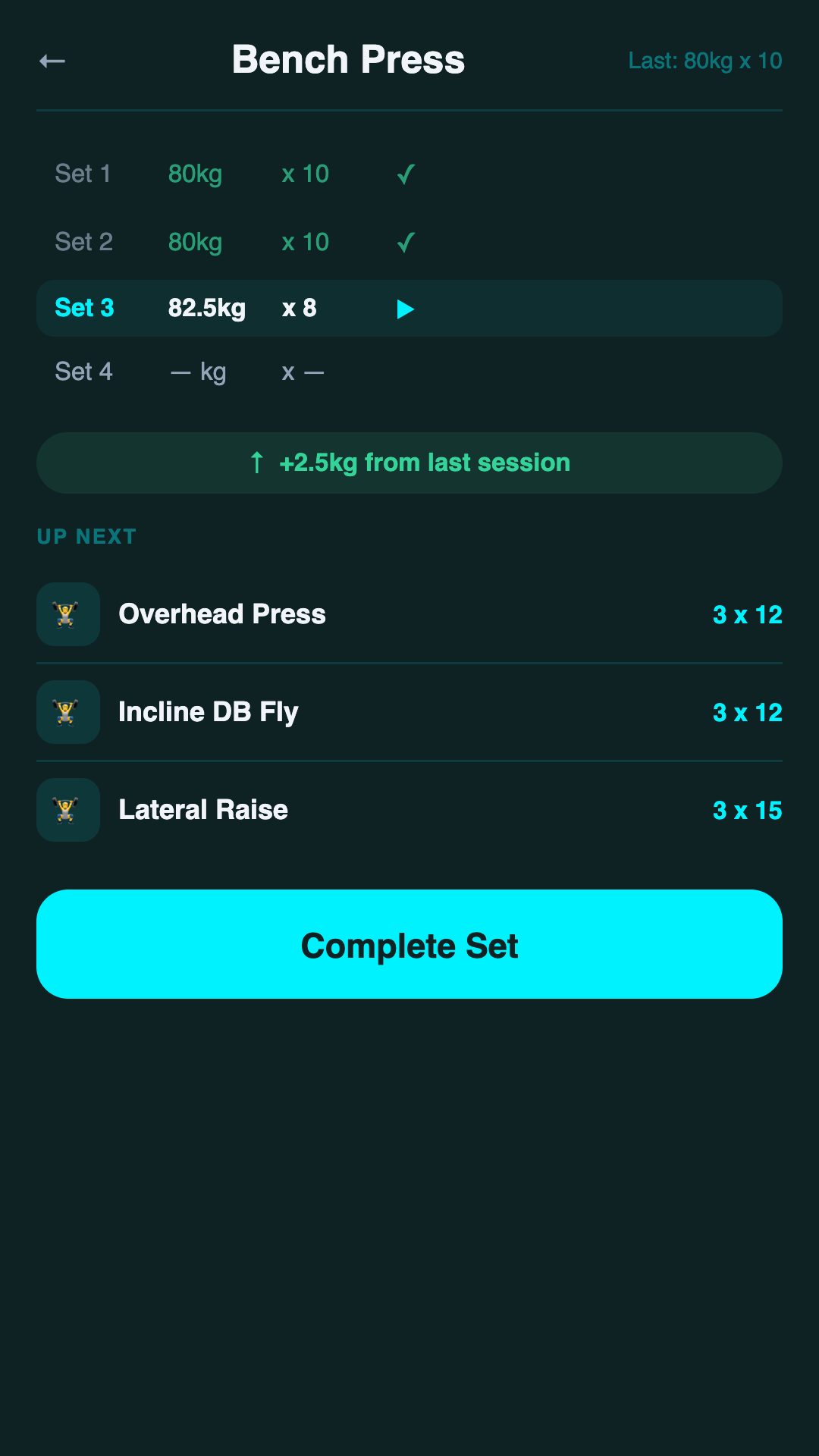 Active Workout — Beat Your Last Session