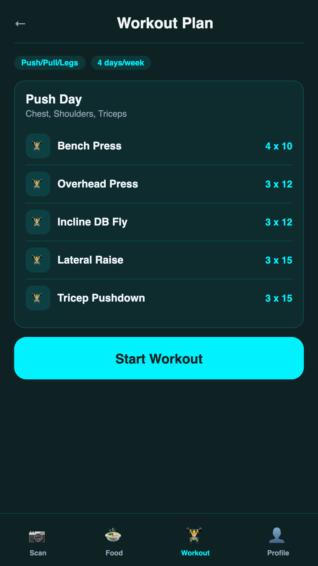 AI Workout Plan